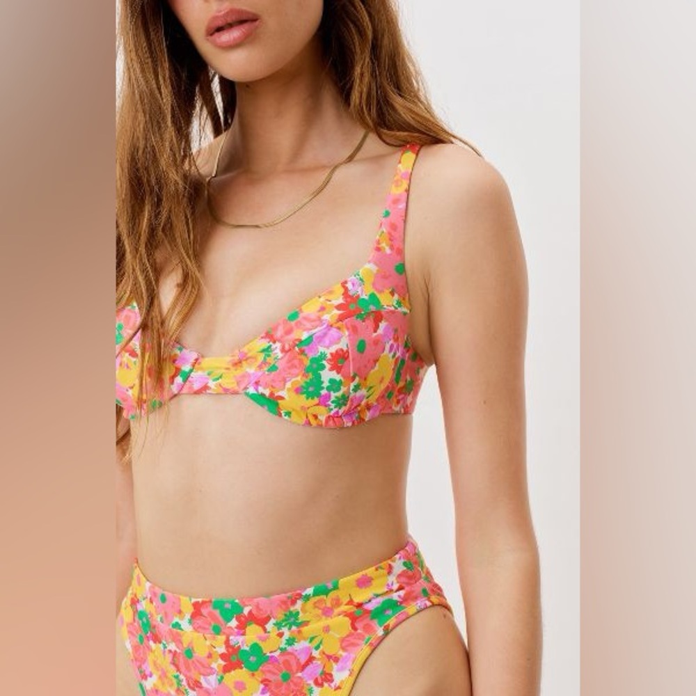 For Love and Lemons Zinnia High Waist Underwire Bikini Set (Both Pieces!)
